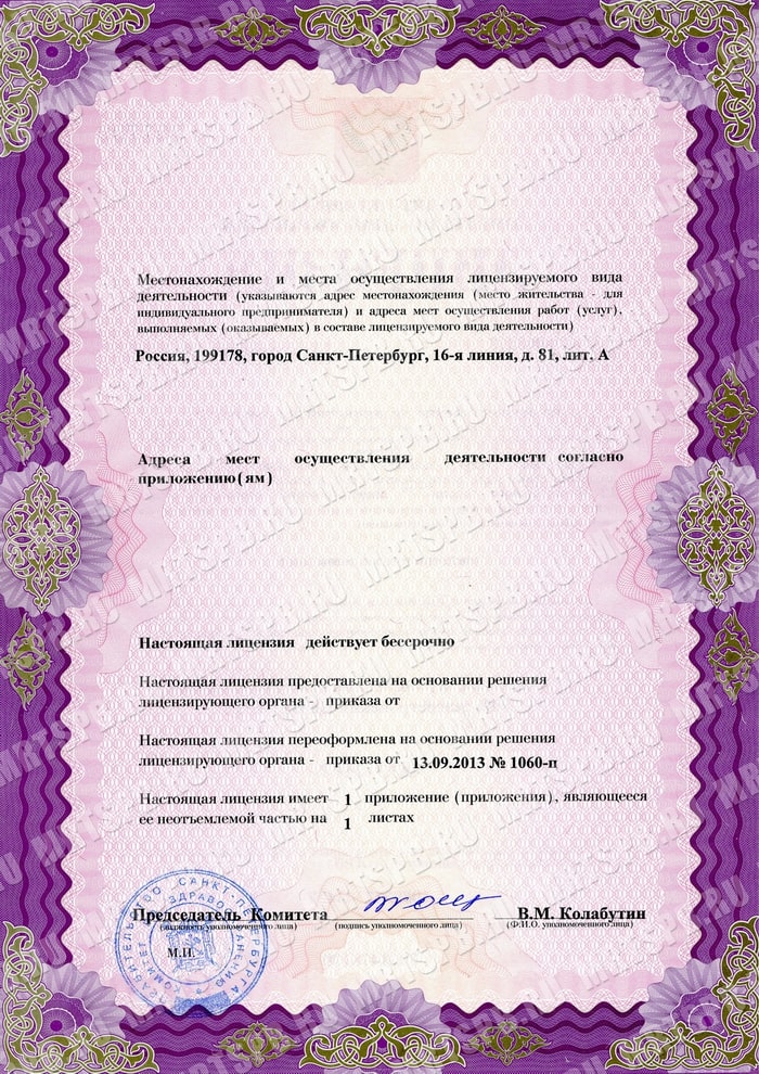 Лицензия ДЦ Ами