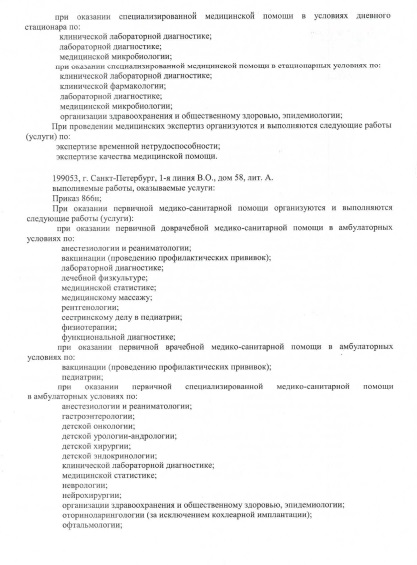 Лицензия Больница 2 Марии Магдалины
