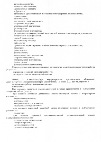Лицензия Больница 2 Марии Магдалины