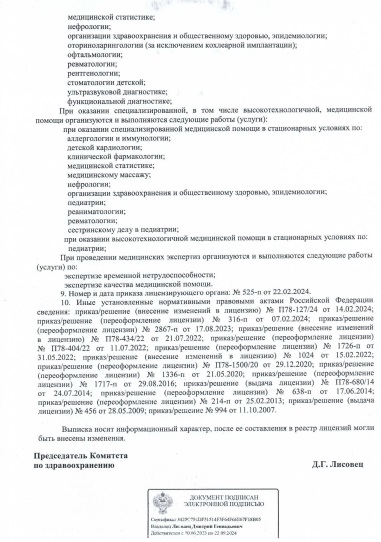 Лицензия Больница 2 Марии Магдалины