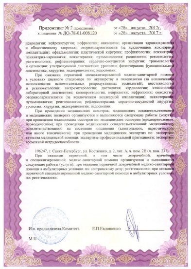 Лицензия ЛДЦ Мибс